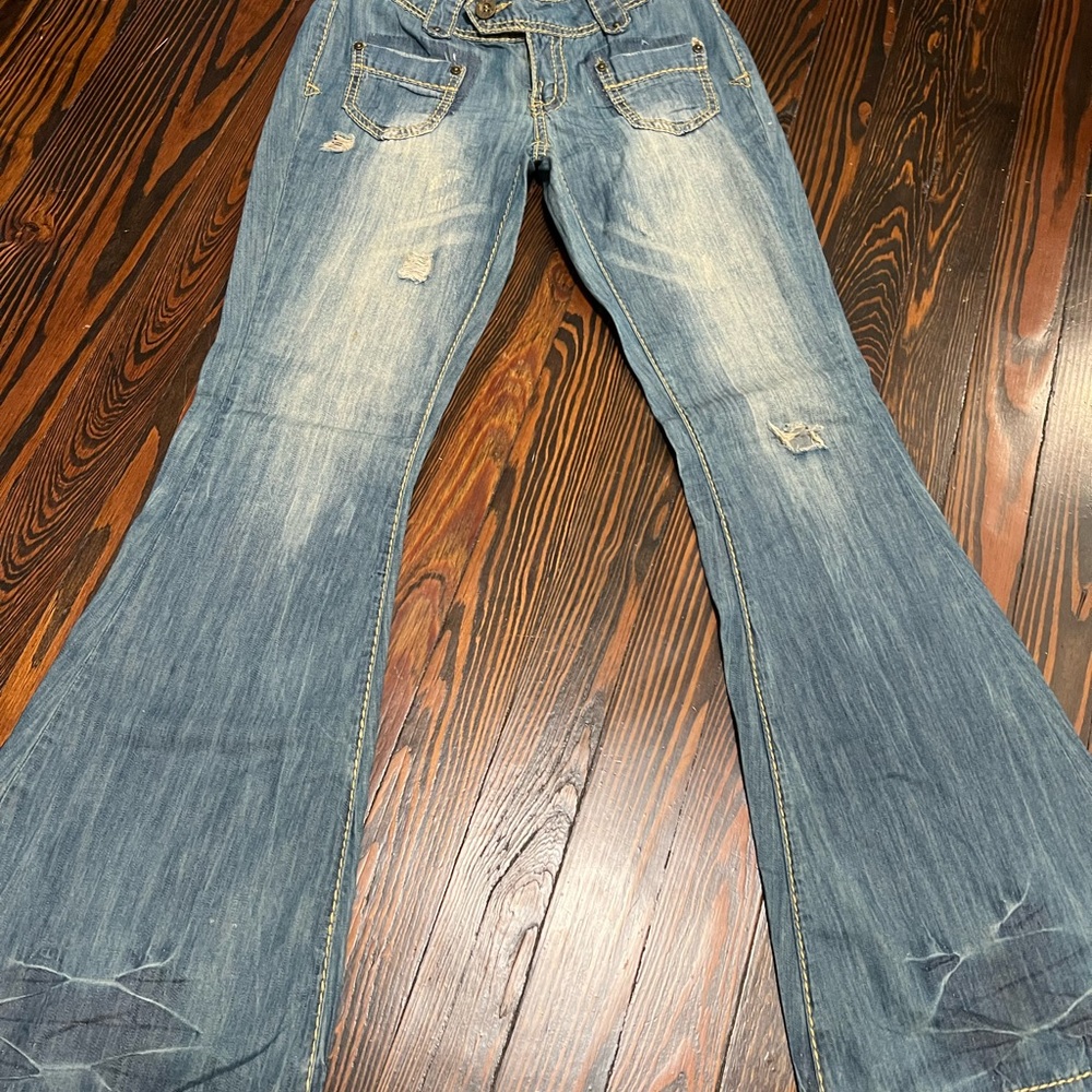 Women's Blue Flared Jeans
